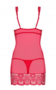 Obsessive - 853-CHE-3 Red Chemise