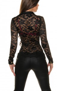 Forever Sexy - K18483 Long Sleeve Lace Blouse