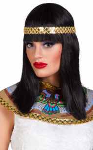 Boland - Cleopatra paryk med pandebånd