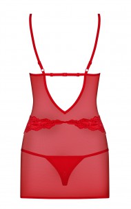 Obsessive - 829-CHE-3 Red Chemise